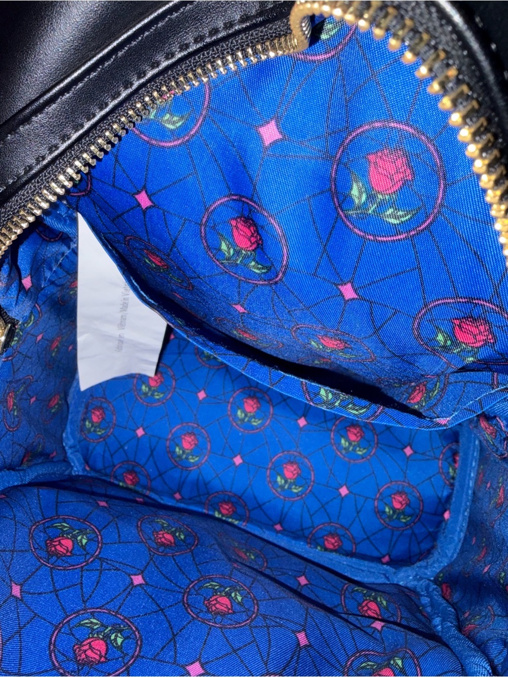 Disney Loungefly Beauty and the Beast Stained Glass Mini Backpack - Multicolor - Picture 6 of 12